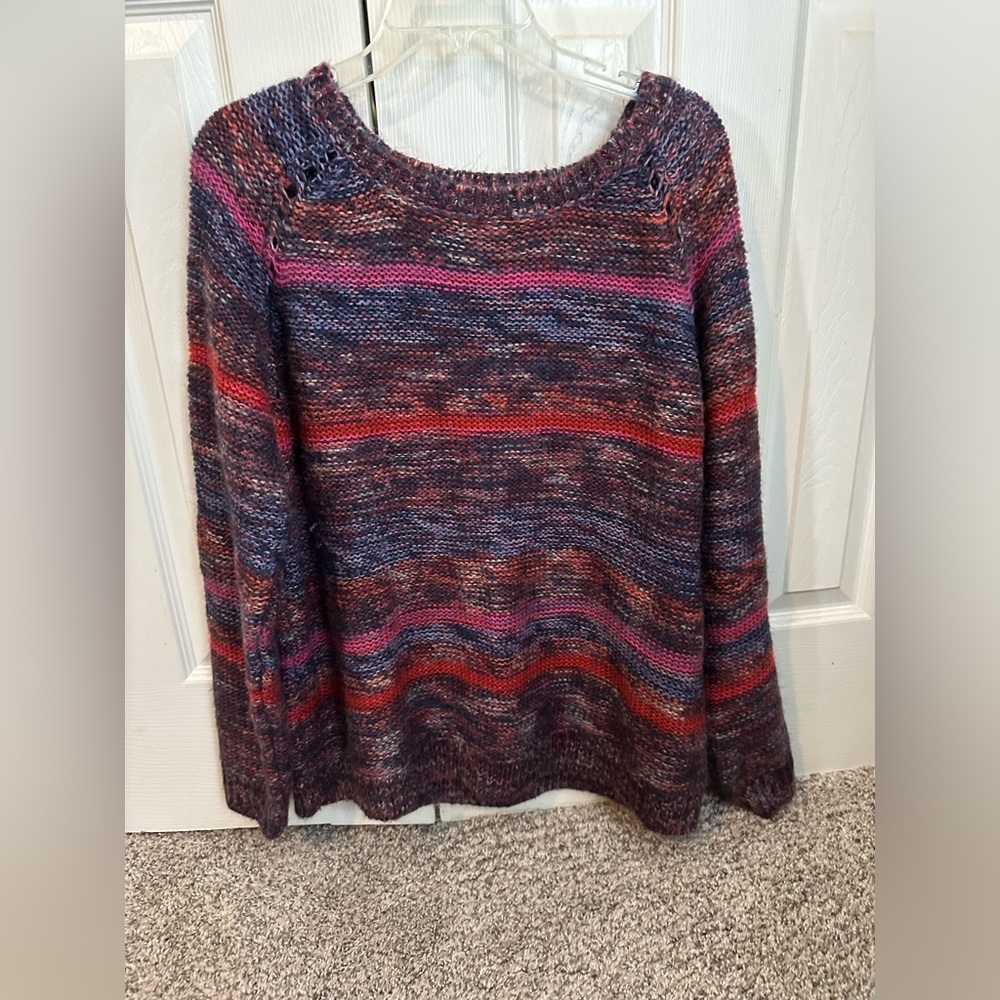 🌈 Cozy Multicolor Sweater – Size XXL – Soft & Stylish!